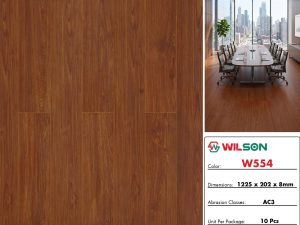 Sàn gỗ 8mm bản lớn W554