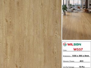 Sàn gỗ 8mm bản lớn W557