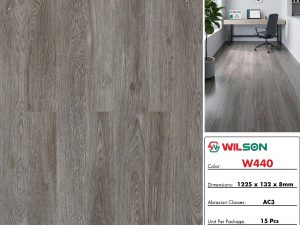 Sàn gỗ 8mm bản nhỏ W440