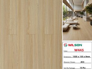 Sàn gỗ 8mm bản nhỏ W445