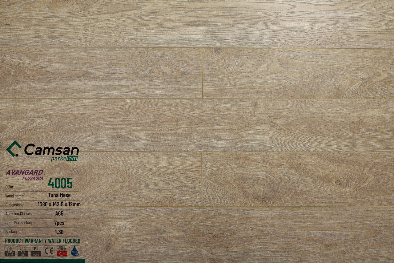 Sàn gỗ Camsan aqua 12mm 4005