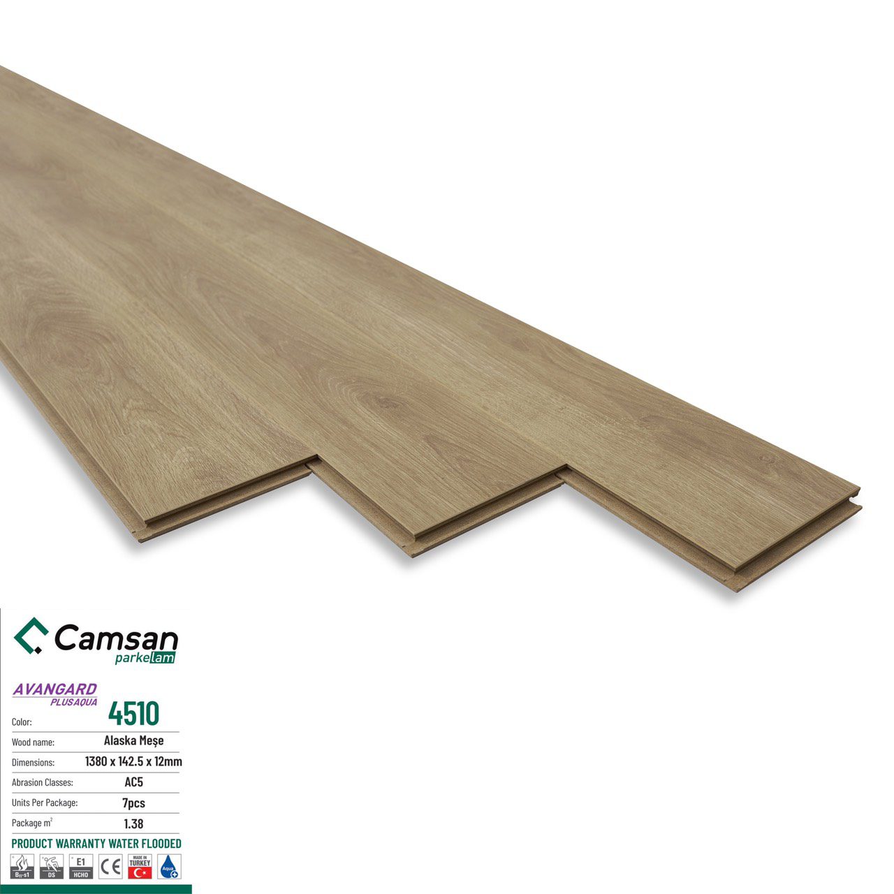Sàn gỗ Camsan 12mm 4510