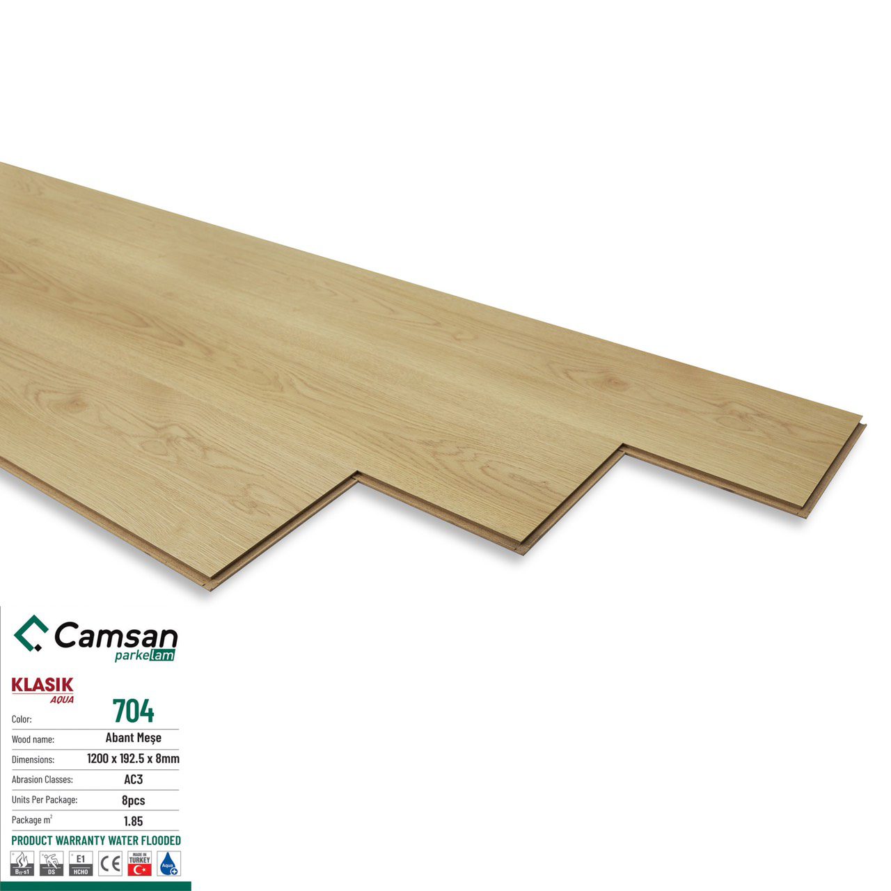 Sàn gỗ Camsan aqua 8mm 704