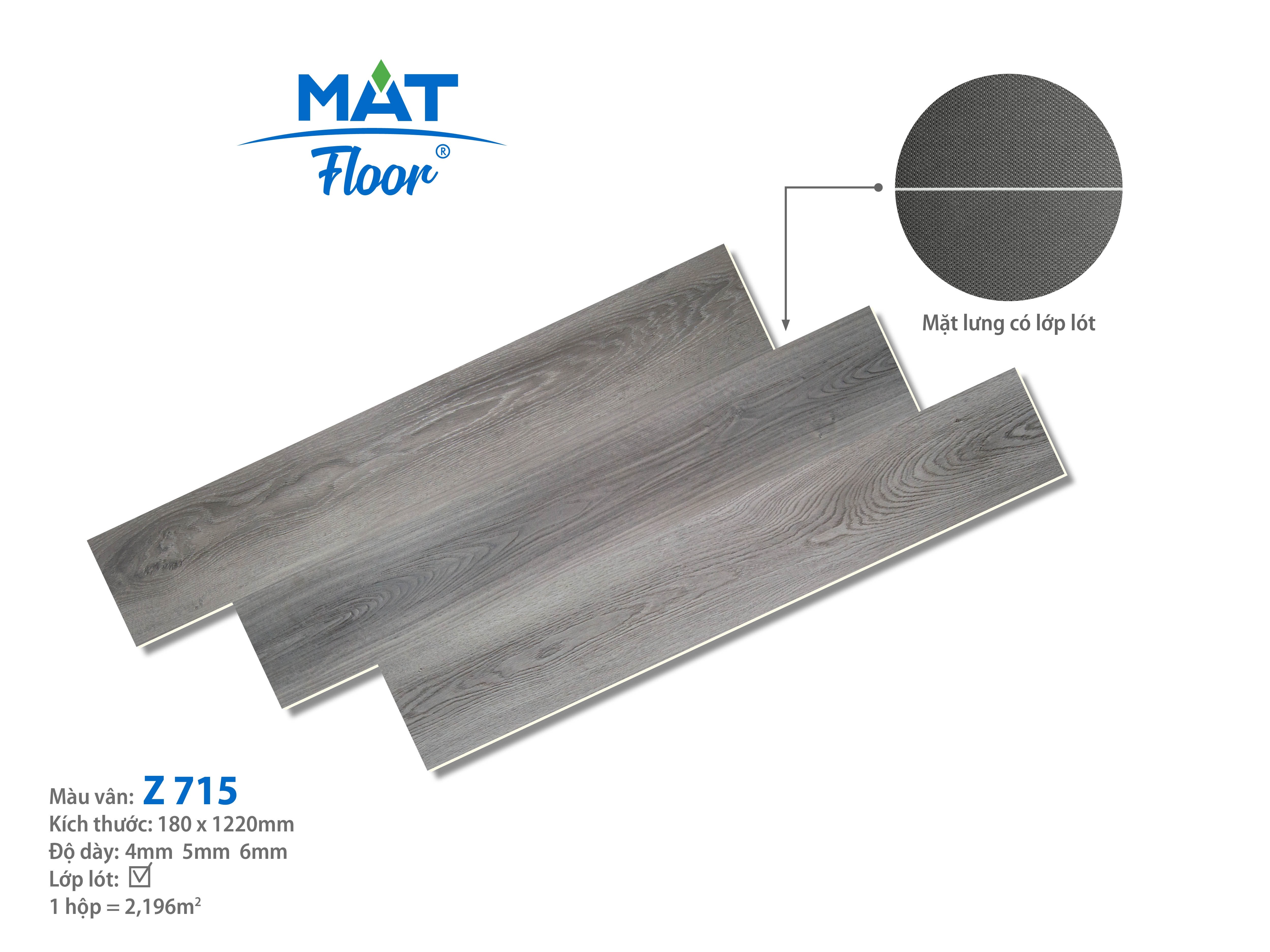 Sàn nhựa Mat floor Z 715