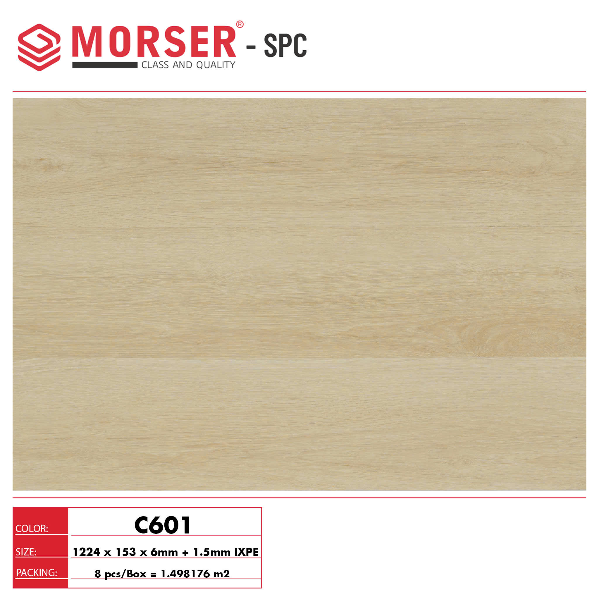 Sàn nhựa Morser đế cao su C601