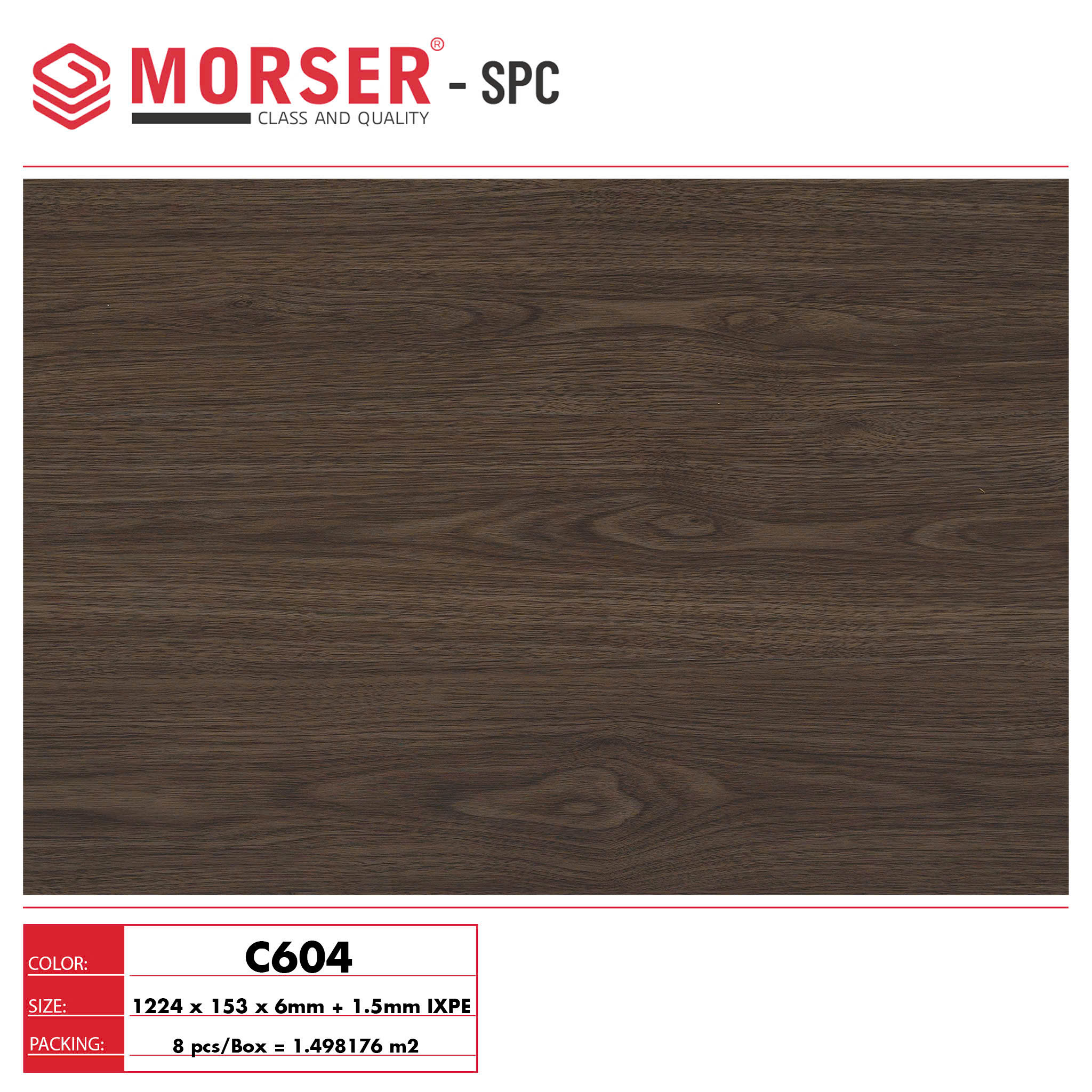 Sàn nhựa Morser đế cao su C604