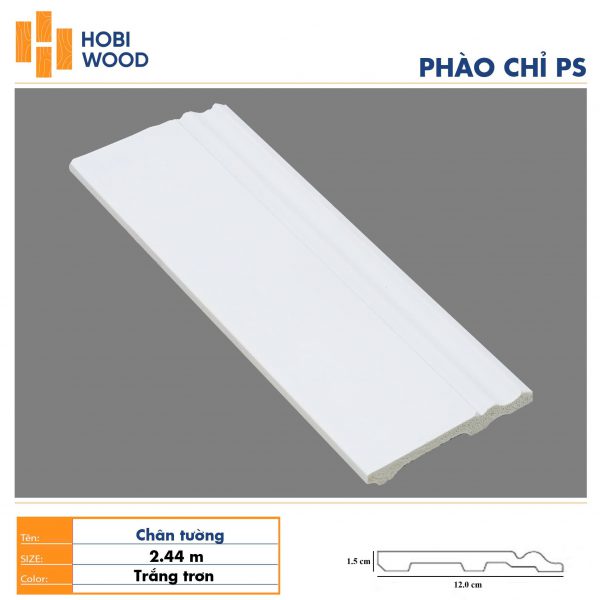 Chân tường Hobi trắng