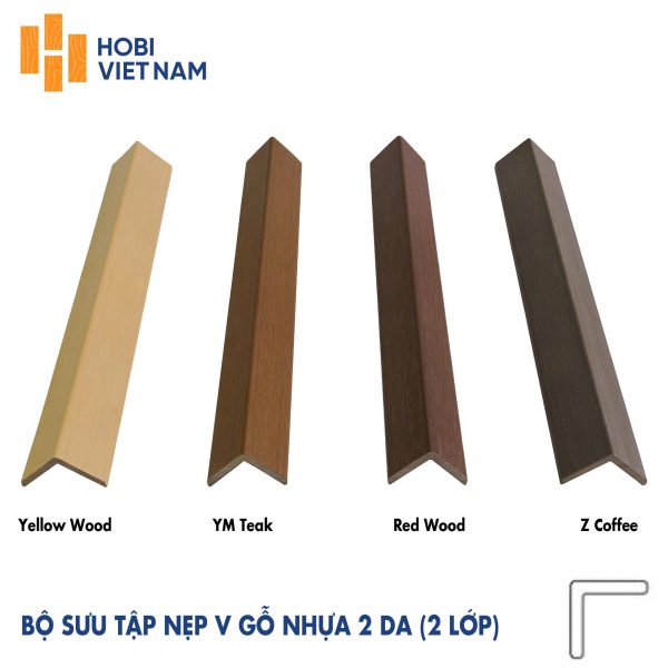 Nẹp V gỗ nhựa 2 da