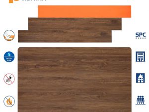 Sàn nhựa Hobi đế cao su dày 8,5mm HS73