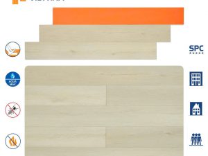 Sàn nhựa Hobi đế cao su dày 8,5mm HS77