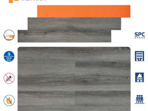 Sàn nhựa Hobi đế cao su dày 8,5mm HS78